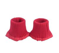 QAUUCP Polsini Elastici a Costine in Maglia Accessori for Indumenti a Coste, Polsini Elasticizzati Spessi, Fili e Caldi, in Maglia di Ricambio allungati, Tessuto for(Red)