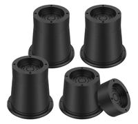 QAUUCP Rialzo per Mobili 4/6Pcs Heavy Duty Furniture Riser Round Rubber Sofa Supports Up to 6000 lbs for Table Bed Chair Bottom Leg Raiser(4Pcs)
