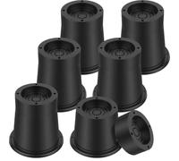 QAUUCP Rialzo per Mobili 4/6Pcs Heavy Duty Furniture Riser Round Rubber Sofa Supports Up to 6000 lbs for Table Bed Chair Bottom Leg Raiser(6Pcs)