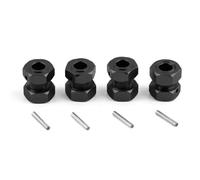QAWRYV Parti per Auto RC per Arrma 6S per Typhon per Limitless per Mojave per Felony 1/7 Metallo 17mm Ruota Esagonale Ricambi E Accessori Auto RC Aggiornamento Sostituzione Uso(Black)