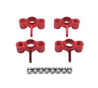 QAWRYV Parti per Auto RC per JLB 1/10 J3 Sterzo Anteriore E Posteriore in Metallo EA1003A RC Auto Cingolata Parti E Accessori Aggiornamento Sostituzione E Utilizzo(Red)