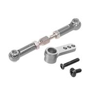 QAWRYV Parti per Auto RC per MJX per Hyper Go H16 B16BM H16PL 16207/08/09/10 Braccio Servo in Metallo 25T Servo Horn Sterzo Servo Link Rod 1/16 RC Car Upgrade Parts(Gray)