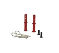 QAWRYV Parti per Auto RC per Wltoys 144001 144010 144016 124016 124017 124018 124019 per RIaarIo Supporto Carrozzeria Metallo Colonna RC Accessori Auto Sostituzione Uso(Red)