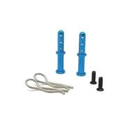 QAWRYV Parti per Auto RC per Wltoys 144001 144010 144016 124016 124017 124018 124019 per RIaarIo Supporto Carrozzeria Metallo Colonna RC Accessori Auto Sostituzione Uso(Blue)
