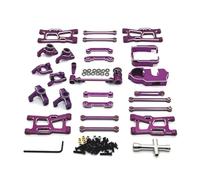 QAWRYV per JJRC C8803 per WLtoys per RIaarIo 1/14 1/12 Set di Tazze di Sterzo in Metallo Ricambi E Accessori per Auto Telecomandate Sostituzione E Aggiornamento Uso Rc Sterzo Tazza(Purple)