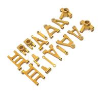 QAWRYV per MJX 14301 14302 1/14 Braccio di Sospensione in Metallo Tazza Sterzo Barra Collegamento Gruppo Sterzo Set Ricambi E Accessori Auto RC Aggiornamenti E Sostituzioni Rc Sterzo Tazza(Yellow)