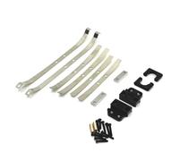 QAWRYV per MN82 LC79 1/12 Metallo Assale Posteriore Ammortizzatore per Molle A Balestra E Fisso per Il Sedile Staffa di Montaggio Set RC Auto Parti di Aggiornamento Accessori Parti per Auto RC(Black)