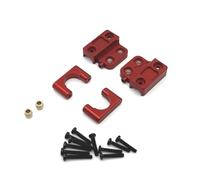 QAWRYV per MN82 LC79 1/12 Metallo Assale Posteriore Ammortizzatore per Molle A Balestra Fisso per Il Sedile Staffa di Montaggio RC Auto Parti di Aggiornamento Accessori Parti per Auto RC(Red)