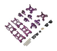 QAWRYV per RIaarIo per WLtoys 124008 124016 17 18 19 144001 02 10 1/12 Set di Tazze di Sterzo in Metallo Ricambi E Accessori per Auto RC Aggiornamento Sostituzione E Utilizzo Rc Sterzo Tazza(Purple)