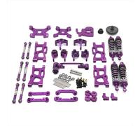 QAWRYV per WLtoys 124007 124017 124019 144001 144002 144010 per RIaarIo XDKJ-001 XDKJ-006 AM-X12 Kit Tazza Sterzo in Metallo Ricambi Auto RC Rc Sterzo Tazza(Purple)