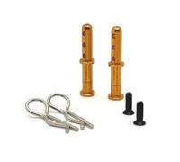 QAWRYV per Wltoys 144001 144010 144016 124016 124017 124018 124019 per RIaarIo Corpo in Metallo Mount Post Shell Colonna RC Auto Parti di Aggiornamento Parti per Auto RC(Yellow)