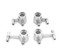 QAWRYV per Wltoys 284131 K969 K979 K989 K999 P929 P939 1/28 4 Pezzi Coppe Sterzo Anteriori/Posteriori in Metallo Ricambi E Accessori per Auto RC Sostituzione E Aggiornamento Rc Sterzo Tazza(Silver)