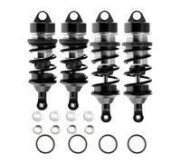 QAWSED Accessori Auto RC Compatibile con ARRMA 1/7 per Infraction 6S per Felony 6S per BLX per Limitless Roller Metallo Ammortizzatore RC Parti di Automobili Accessori(Black)