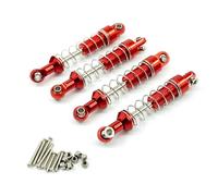 QAWSED Ammortizzatori RC Upgrade Compatibile con Mang NIU D90 D91 99S per Naughty per Dragon 1 12 Telecomando per Auto Aggiornamento in Metallo Accessori Modificati Ammortizzatore in Metallo(Red)