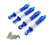 QAWSED Ammortizzatori RC Upgrade Compatibile con MN D90 D91 99S per WPL 1/12 Telecomando per Auto Aggiornamento in Metallo Accessori Modificati Ammortizzatore in Metallo(Blue)