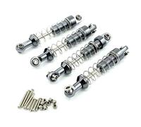 QAWSED Ammortizzatori RC Upgrade Compatibile con MN D90 D91 99S per WPL 1/12 Telecomando per Auto Aggiornamento in Metallo Accessori Modificati Ammortizzatore in Metallo(Gray)