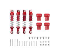 QAWSED Ammortizzatori RC Upgrade Compatibile con MN MN90 per MN99S for WPL C14 C24 C34 RC Parti di Automobili 1 Set Ammortizzatore in Metallo con Estensione per Parti di Aggiornamento del Sedile(Red)