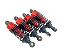 QAWSED Ammortizzatori RC Upgrade Compatibile con Tamiya per TT-02 TT-02d M-05 M-06 1/10 RC Car Upgrade Parts 4 Pezzi Ammortizzatori in Lega di Alluminio Set Smorzatore 60 Mm(Red)