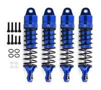 QAWSED Ammortizzatori RC Upgrade Compatible with Traxxas for LaTrax for Teton for Desert 1/18 RC Car Upgrade Parts 4Pcs Metal Front And Rear Shock Absorber Damper(Blue)
