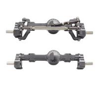 QAWSED Compatibile con MN99S per MN D90 1/12 RC Car Upgrade Parts Modifica Accessori Set di Assali A Portale Anteriore E Posteriore in Metallo CNC RC ASSE dell'auto