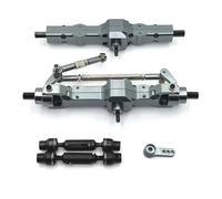 QAWSED Compatibile con WPL 1/10 C74 C14 C24 C34 C54 B14 B24 1/16 RC Car Upgrade Parts, Set di Braccio Servo in Metallo per ASSE Anteriore E Posteriore. RC ASSE dell'auto