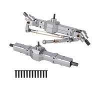 QAWSED Compatibile con WPL C14 C24 C34 C44 B14 B24 1/16 RC Truck Car Parti di Aggiornamento Accessori Ponte Anteriore Posteriore in Metallo Scatola del Cambio RC ASSE dell'auto