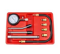 QAXRZCUCD Kit Tester di Compressione Motore A Benzina, Manometro Professionale for Bombola for Set Strumenti Automatici for A (0-300PSI) Abbastanza Accurato(with Box)