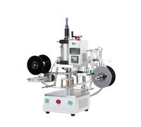 QAXRZCUCD Macchina for Stampa A Caldo Completamente Automatica con Touch Screen, Etichettatrice, Pressa A, Elettrica/pneumatica WT-TW100, Goffratura for Magliette Posizione Precisa(Model 1)