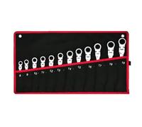 QAXRZCUCD Set Di Chiavi A Cricchetto Con Testa Flessibile Da 12 Pezzi, Combinate A Metriche, For Ingranaggi CR-V Borsa Organizer Precisione Per Spazi Ristretti(12pcs(8-19mm))