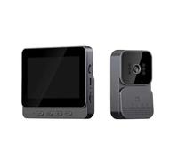 QAXRZCUCD Videocitofono Con Telecamera A Infrarossi For Visione Notturna, Schermo IPS Da 4,3 Pollici, 1080P, Spioncino 2,4G For Villa, Casa, Ufficio, Appartamento Sharp Live View(No Card)