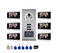 QAXRZCUCD Videocitofono Intelligente Tuya Wi-Fi Da 7" For Edifici Multifamiliari, Campanello, Telecamera, Di Sicurezza For Appartamenti E Ville Sharp Live View(6-6)