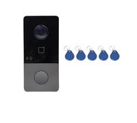 QAXRZCUCD Videocitofono IP65 POE Con Telecamera Wireless WIFI 2MP, Citofono IP For Villa, Stazione Esterna, Campanello Sharp Live View(KV6113-Fobs)