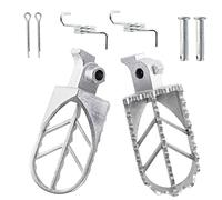 Qazaky, pedane di ricambio in acciaio inox per Yamaha PW50 PW80 BW80 DT50 RT100 RT180 T225S TT225T TTR110 TTR90 TW200 WR200 WR250 WR500 XT250 XT350 XT600000000000000 XT60000000 XT600000000000