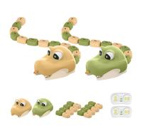 QAZIOEA Gioco di serpente telecomandato con 2 serpenti RC (2PCS) | Giocattolo magnetico che cresce in deglutizione, USB ricaricabile con suoni, regalo per bambini da 3 anni e più