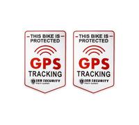Qaziuy GPS Tracking, adesivo GPS Tracking Alarm Sticker con laminato protettivo autoadesivo GPS adesivo bianco per bicicletta, moto e auto - Protezione antifurto