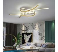 QAZPLM Plafoniera LED per soggiorno - Plafoniera moderna dimmerabile con telecomando - Plafoniera creativa in metallo acrilico - Plafoniera per soggiorno, camera da letto 54W