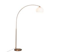Qazqa arc-basic - LED Dimmerabile Lampada da terra arco dimmer incluso Moderno - 1 luce - L 120 cm - Rame - Moderno - Soggiorno I Camera da letto