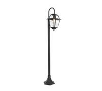 Qazqa berta - Lampada da terra Classico - 1 luce - H 135 cm - Nero - Design I Rustico - Illuminazione esterna