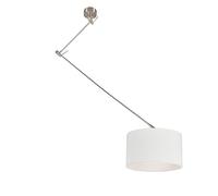 Qazqa blitz - Lampada a sospensione regolabile in altezza Moderno - 1 luce - L 1000 mm - Bianco - Moderno - Soggiorno I Camera da letto I Sala da Pranzo I Cucina