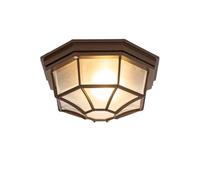 Qazqa bri - Lampada da soffitto rustico - luce - Ø 26.5 cm - Ruggine - rustico - Illuminazione esterna