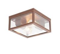 Qazqa charlois - Lampada da soffitto Design - 2 luce - L 24 cm - Ruggine - Design - Illuminazione esterna