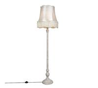 Qazqa Classico - Lampada da terra Retrò - 1 luce - Ø 450 mm - Crema - Retrò - Soggiorno I Camera da letto I Sala da Pranzo I Cucina