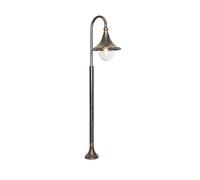 Qazqa daphne - Palo da giardino Classico - 1 luce - L 36.5 cm - Oro/Ottone - Design I Rustico - Illuminazione esterna