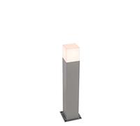 Qazqa denmark - Palo da giardino Moderno - 1 luce - L 12 cm - Grigio - Moderno - Illuminazione esterna