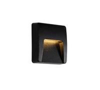 Qazqa gem - LED Appliques Moderno - 1 luce - L 12 cm - Nero - Moderno - Illuminazione esterna