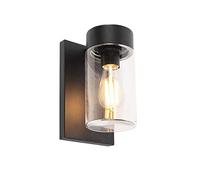 Qazqa jarra - Appliques Moderno - 1 luce - L 150 mm - Nero - Moderno - Illuminazione esterna