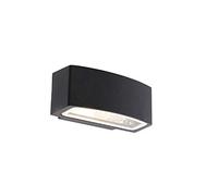 Qazqa latina - Appliques Moderno - 1 luce - L 22 cm - Nero - Moderno - Illuminazione esterna