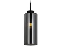 Qazqa laura - Lampada a sospensione Art déco - 1 luce - Ø 12 cm - Grigio - Art déco - Soggiorno I Camera da letto I Sala da Pranzo I Cucina