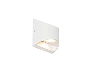 Qazqa mal - LED Appliques Moderno - 2 luce - L 13 cm - Bianco - Moderno - Illuminazione esterna