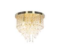 Qazqa medusa - Lampada da soffitto Art déco - 7 luce - L 0 mm - Oro/Ottone - Design I Rustico - Soggiorno I Camera da letto I Sala da Pranzo I Cucina